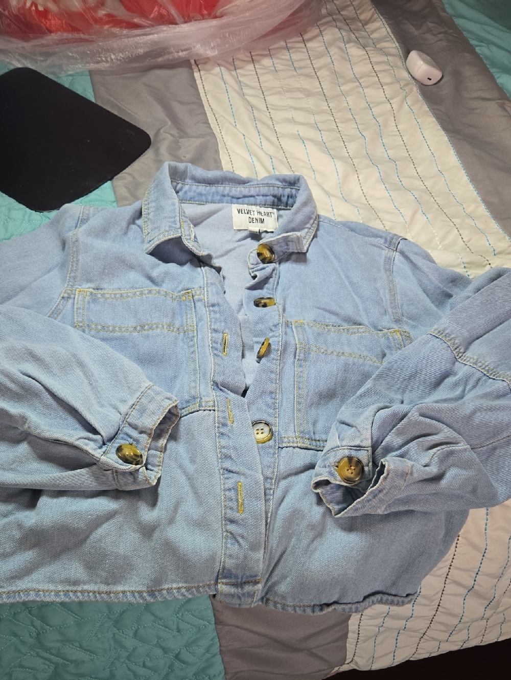 Velvet Heart Light Blue Denim Jacket